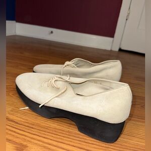 Yves Saint Laurent Cream and black vintage shoes